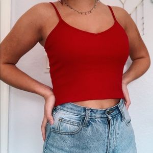 Brandy Melville Red Tank Top